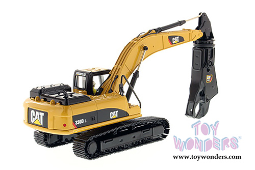 Diecast Masters - Caterpillar 330D L Hydraulic Excavator with Shear - Core Classics Series (1/50 scale diecast model car, Yellow) 85277